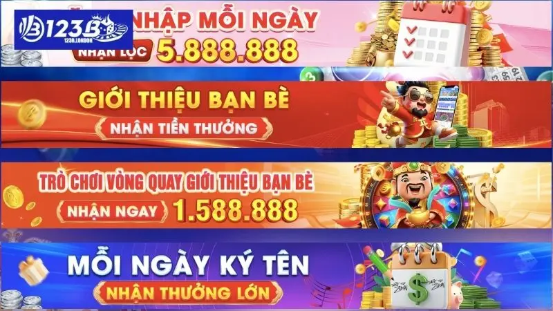 Khuyến mãi hấp dẫn khi truy cập 123B